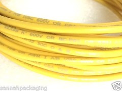 16 AWG MACHINE TOOL WIRE E-80256 UL MTW 600V BC-5W2 24Ft Yellow Qty 2