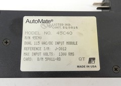 Reliance Electric 45C40 Automate Dual Input Module 115VAC/DC 59011-RD