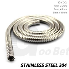 10/8/6mm Flexible Conduit Tube Cable Tidy Trunking Organiser Stainless Steel 304