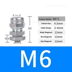 IP68 WATERPROOF CABLE GLAND STAINLESS COMPRESSION JUNCTION M8 – 100 ¦ PG7 – PG63