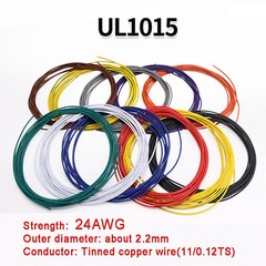24AWG PVC Electronic Cable Tinned Copper Stranded Wiring 600V High TEMP 105℃