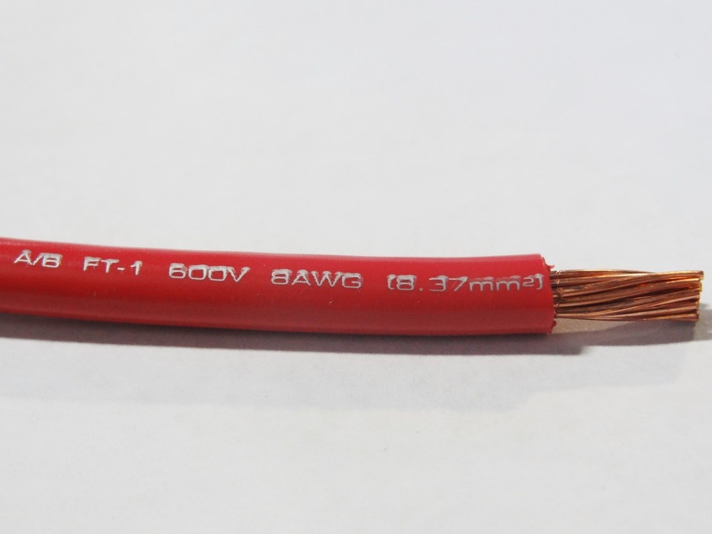MTW 8 GAUGE AWG RED 19 STRANDS COPPER GROUND WIRE 500′ FT MADE IN USA