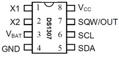 10PCS DS1307 DS1307N DIP-8 RTC SERIAL 512K I2C Real-Time Clock DIP8 IC