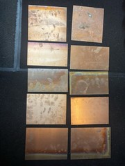 28 ct, 2 Side Copper Clad Circuit Board Laminate PCB .060” 1 oz Micaply, Used