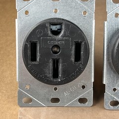 Lot of (2) NEMA, 14-50R, 50 Amp, 125/250V, 3-pole 4-Wire Receptacles