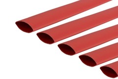 5 Lot TEMCo 1/2″ Marine Heat Shrink Tube 3:1 Adhesive Glue Lined 12″ long RED