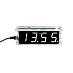 DIY Electronic LED Clock Kit Digital Alarm Time Display Microcontroller Project
