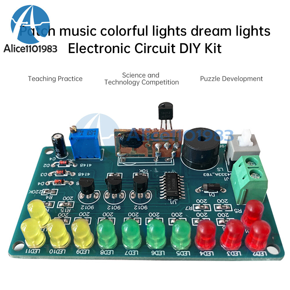 CD4060 SMD Music Light Circuit Welding DIY Kit LED Electronics Project Welding