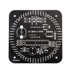 DIY DS1302 DC5V Rotating LED Electronic Digital Clock Learning Board With Shell