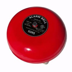 SUNS CB-6R-120 Red 120V Alarm Bell 6 Inch 120 Volt AC (6″ in 120 VAC)