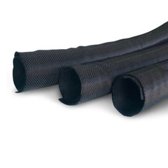 Black Braided Sleeving Self Closing Braid Cable Wiring Harness Loom Protection