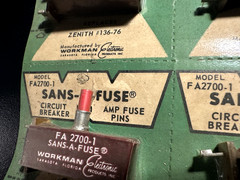 NOS 6x Sans-A-Fuse FA2700-1 Circuit Breakers Fuse Pins – Replaces Zenith #136-76