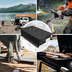 3000 Watt Pure Sine Wave Power Inverter 24VDC to 120VAC 6000W Peak Built-in Soft