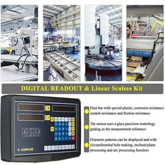 Digital Readout DRO Linear Kit Glass Scales Encodor for 9×42 Bridgeport Mill US