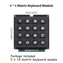2pcs 4×4 Matrix Array 16 Keys Switch Keypad Keyboard Module for MCU 4*4