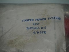 Cooper Power Systems 4151 263043A 09B 30 Days Warranty Expedited Shipping