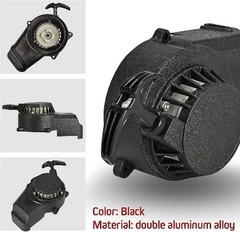 Black Aluminum Pull Starter Recoil Starter For 2 Stroke Engine 47cc 49cc 50cc Mi