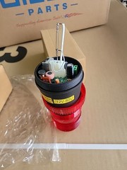 CT015B GRAINGER TYPE 2ERP1 / 2ERP1 Warning Light Red Strobe Tube XENON
