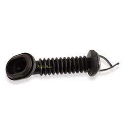 5)25x39mm Dust-proof Oval Black Car Harness Wiring Door Tube Rubber Sleeve