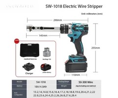 Portable Rechargeable Cable Stripper: Quick Single-Strand Wire Stripping Tool