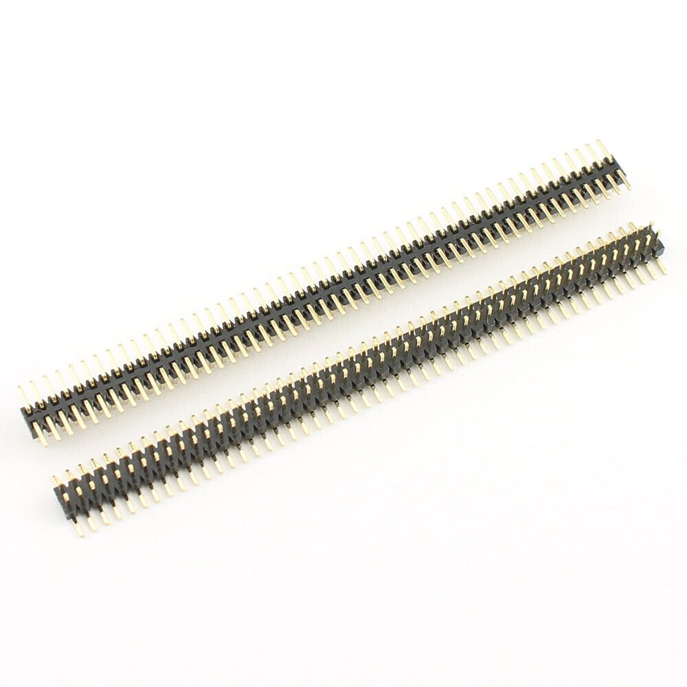 5Pcs Gold Plated 1mm 1.0mm Pitch 2×50 100 Pin SMT Male Double Row Header Strip