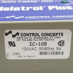 Control Concepts IC+105 Islatrol Plus Active Tracking Filter, 1-Phase 120VAC, 5A