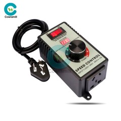 4000W Electronic Voltage Regulator Stepless AC Motor Speed Controller 110V/220V