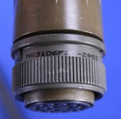 80″ Military Cable w/ Amphenol Aerospace Connector MS3106F20-29SZ & RJ45