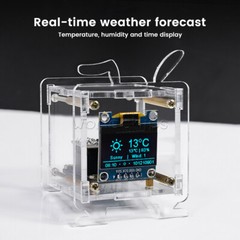 ESP8266 DIY Electronic Kit OLED Display Mini Clock + Shell DIY Soldering Project