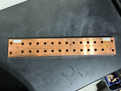 COPPER BUSBAR GROUND 4″ WIDE x 24” LONG x 1/2″ THICK 14+ POUNDS LARGE