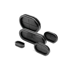 Oval/Round Closed Grommets Rubber Cable Wiring Grommet Protecting Blanking Blind