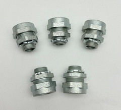 Lot Of 5, CPR1 Eton, 1/2″ Threadless Compression Rigid Conduit Connector