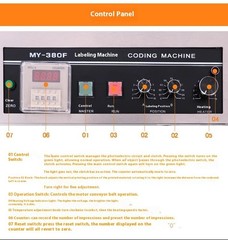 MY-380F Small Ink Wheel Black Printing Labeling Machine Motorized Coding Machine