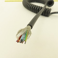 18AWG 20C 18/20 Multi Conductor Shielded Communication Coiled Cable Pigtail 46″