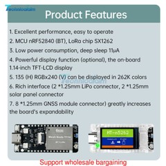 HelTec AutoMation Node T114 LoRa Development Board nRF52840SX1262 Module Type-C.