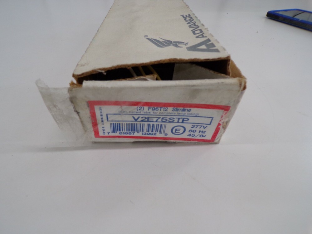 ADVANCE BALLAST V2E75-S-TP MARK III ENERGY SAVER V2E75ST ballast New In Box c11