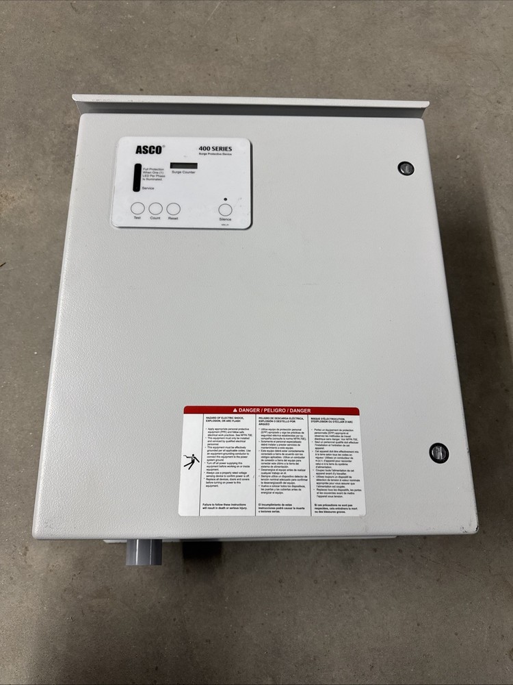 ASCO 400 SERIES SURGE PROTECTION DEVICE 20KA 208Y/120 460277YP50ARCE10 NEW