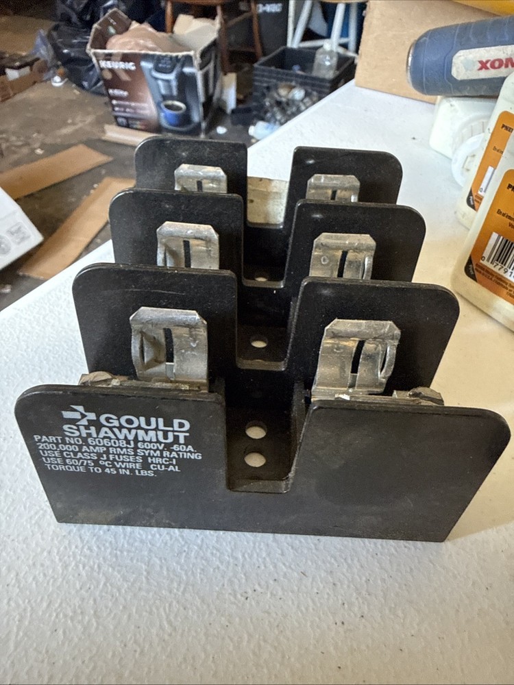 Gould Shawmut 60608J Fuse Holder 600V 60 Amp