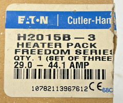New Eaton Cutler-Hammer H2015B-3 Freedom Series Heater Pack 39-44.1A