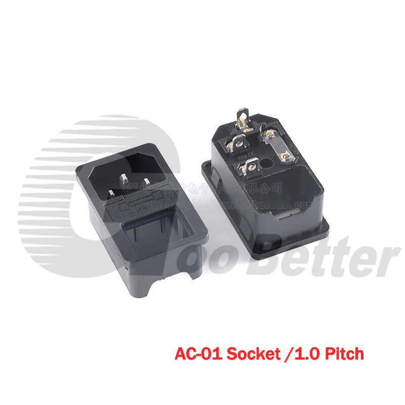 IEC Mains Power Plug/Socket Inlet Outlet Cable Connectors AC-01/02/03/04/05/06A
