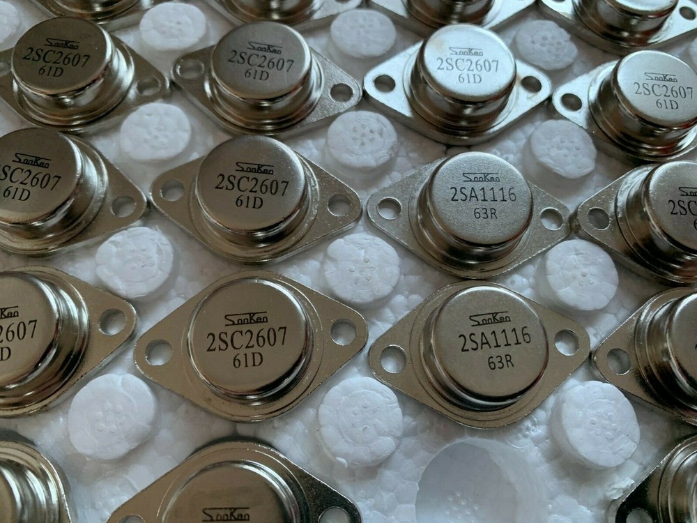 1 PAIR 2SC2607+2SA1116 Original Sanken New Silicon Transist