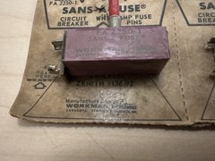 Sans-A-Fuse FA 2250-1 Circuit Breakers 6x NOS – Replace Zenith #136-92 – Vintage