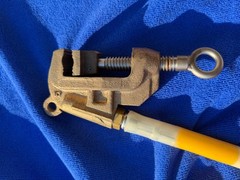 Heavy Duty Lineman Single Grounding Ground Set (2) Clamps, 12 Ft 2/0 Wire