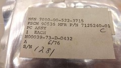 LOCKHEED MARTIN 7125240-01 CIRCUIT CARD ASSEMBLY T25381
