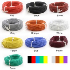 0.08mm Flexible Silicone Cable Wire 2/4/7/8/10/12/14/15//16/18/20/22/24/26/30AWG