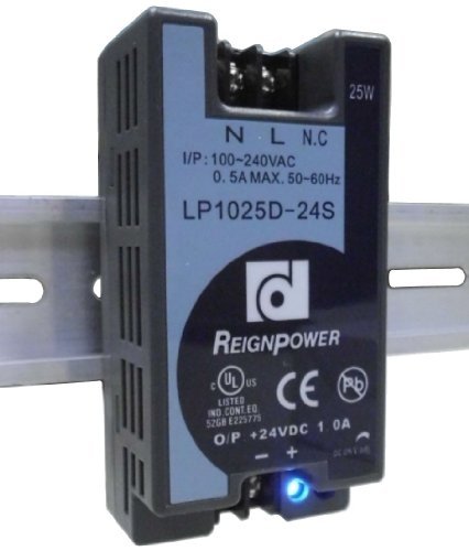 LP1025D-24S: AC – DC Switching Power Supply 24V, 1A 25w. Din Rail/Screw Mouting