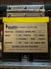 SWEO SWEODRIVE MOTION CONTROL SPINDLE DRIVE, W/ CNC BOARD ASSY 0028-033