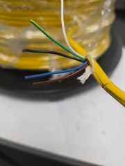 Flexible sensor/actuator cable, unshielded, 5 conductors, 22 AWG 100ft spool