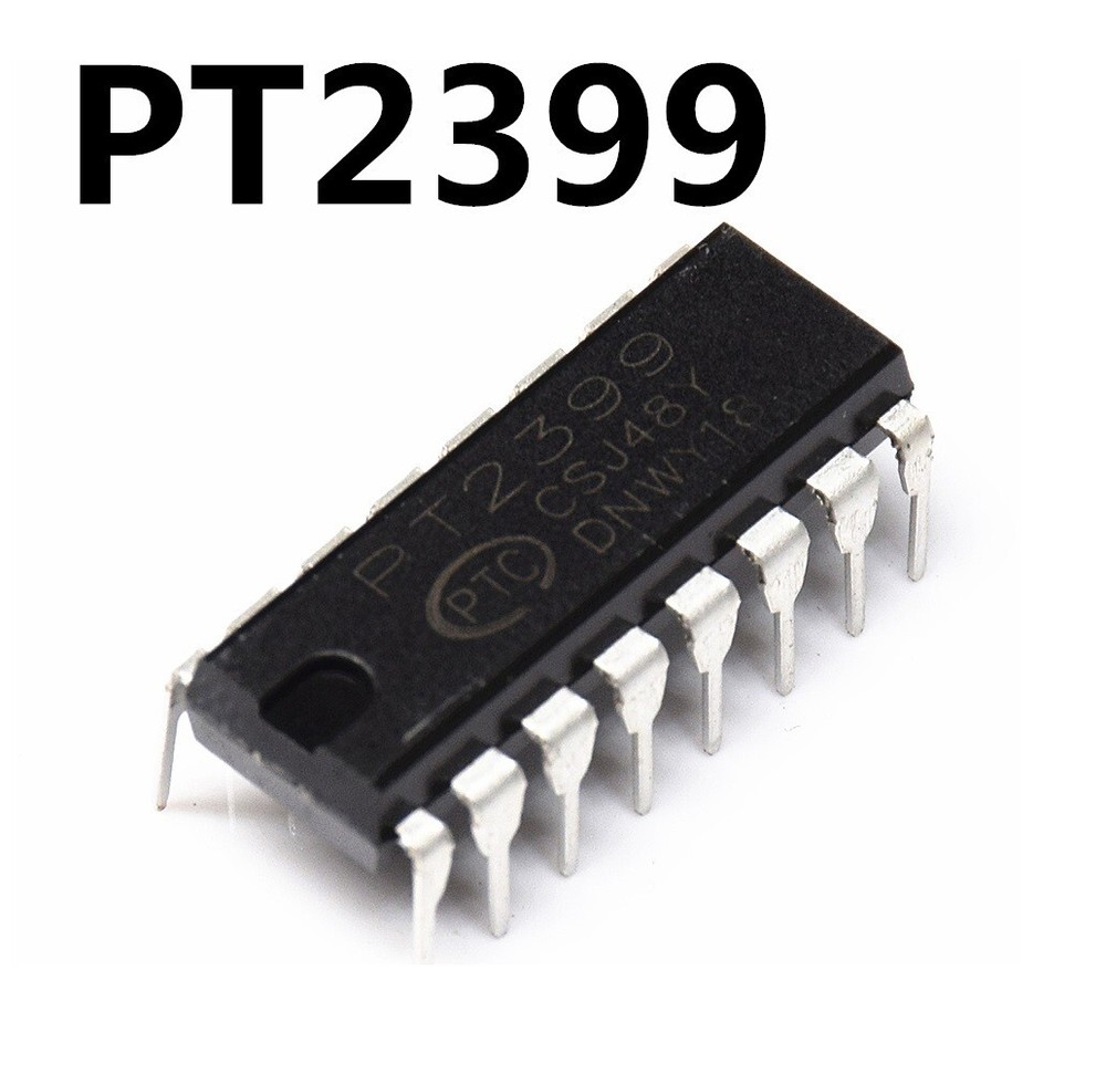 5PCS PT2399 DIP-16 Audio Digital Reverb Processing Circuit Chip IC YL