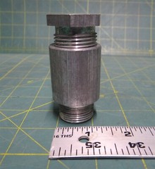 Aluminum Wire Stuffing Tube, 1″ NPT Connection, 1 1/8″ NPT Connection, w/ Washer